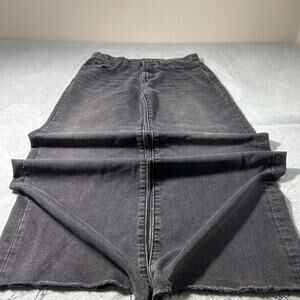 Y2K 2000s Beyond Baggy Jeans Womens 14 28x25 Raw Hems Hamilton Wide leg Loose